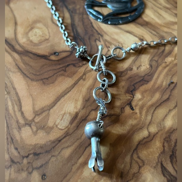 Vintage Sterling Silver Art Deco Swallow Original Necklace - Picture 3 of 7